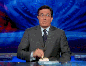 GIF of Stephen Colbert 