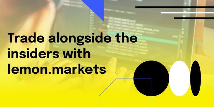 Title Card for "Trade alongside the insiders with the lemon.markets API"