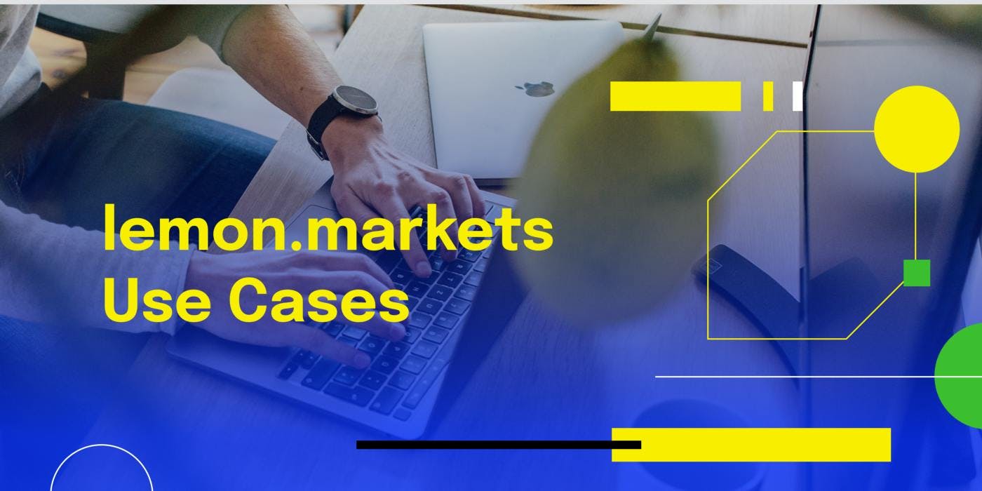 Title Card for the Article "lemon.markets Use Cases"